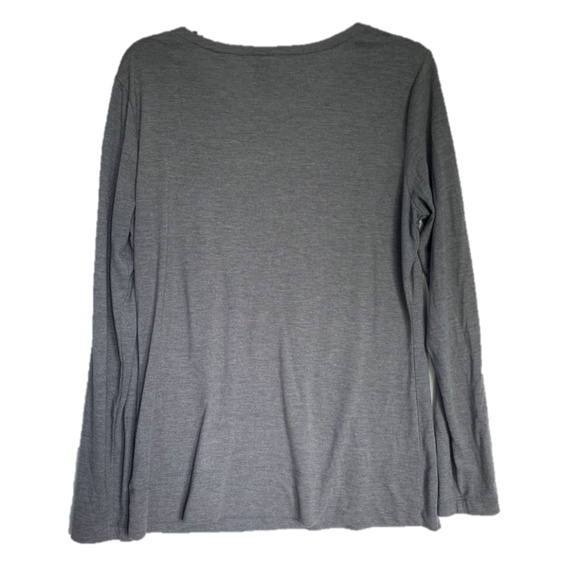 She Said... Gray Long-Sleeve Graphic Top - Picture 2 of 4